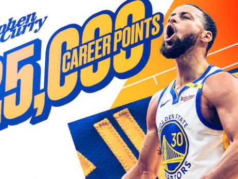 Stephen Curry đã vượt mốc 25.000 điểm